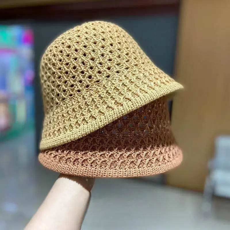 

Simple Girl Sun Hat Wide Brim Floppy Summer Hats for Women Beach Panama Straw Dome Weave Bucket Hat Femme Shade Hat Women Hats