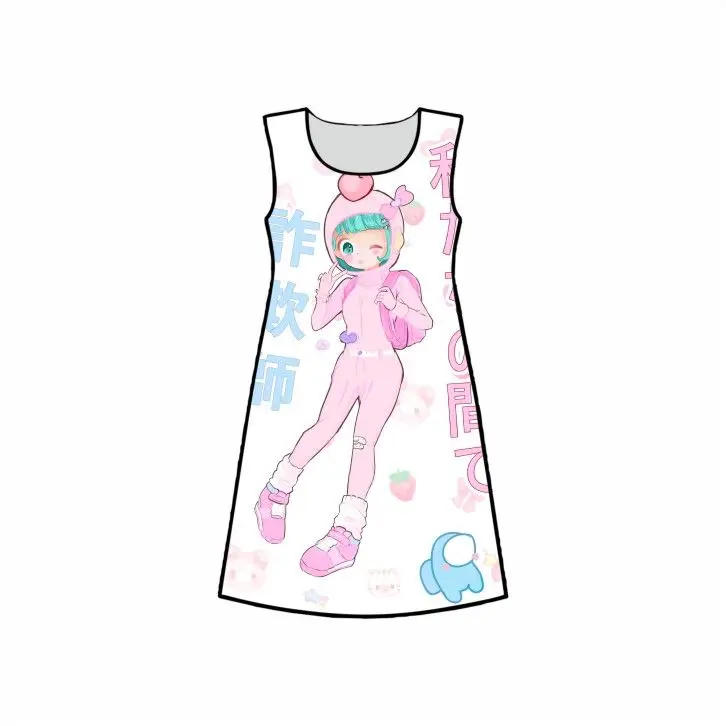 Платье 3D с полной запечаткой Among Us Амонг Ас №4 |