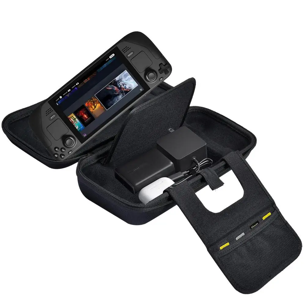 

Protective Pouch Storage Bag Hard EVA Handbag Shockproof For Steam Deck Game Console Handheld Waterproof Travel Handbag
