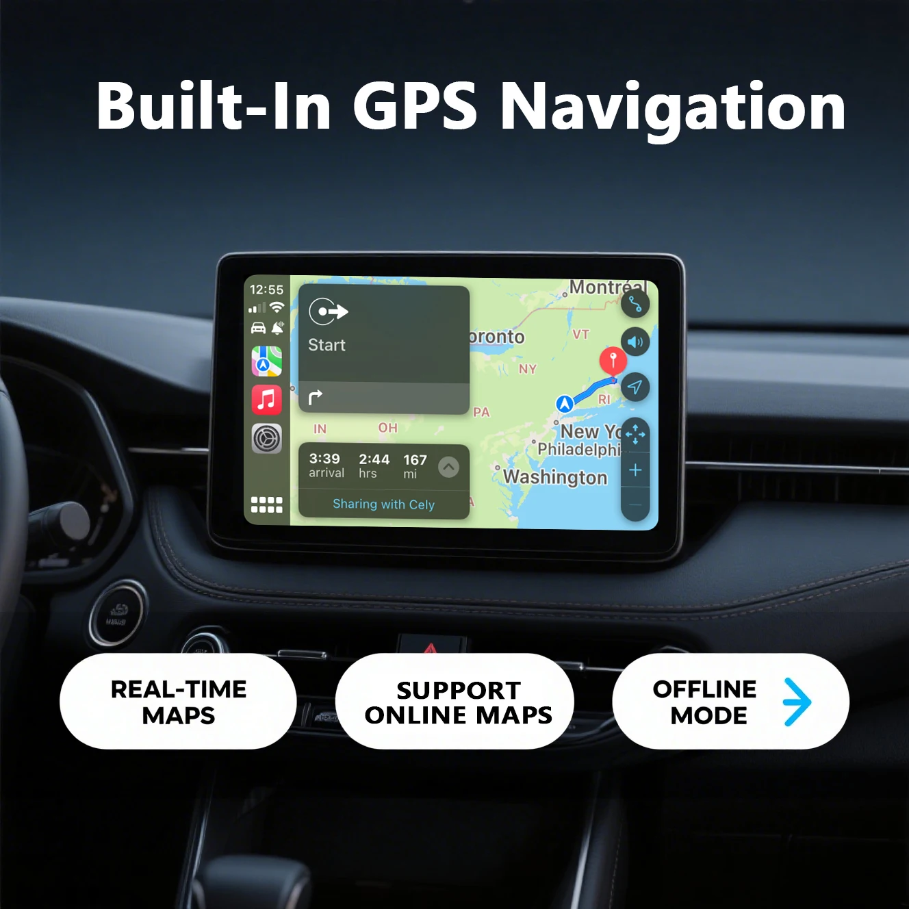 Фото 8 ГБ Android 15 автомобильный DVD-плеер навигация GPS Wi-Fi Bluetooth беспроводной Carplay Car Radoi для Land Rover Freelander 2 2007-2015 №4