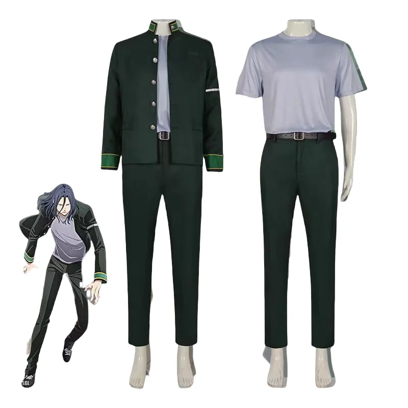 Аниме Wind Breaker Косплей WINBRE Hayato Suo Костюм Парик Набор