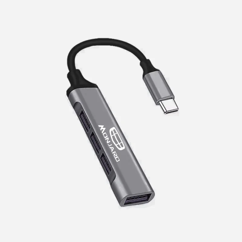 

Автомобильный 4-портовый USB-концентратор, высокоскоростной мульти-сплиттер типа C, аксессуары для Geely Monjaro Xingyue L 2022 2023 2024