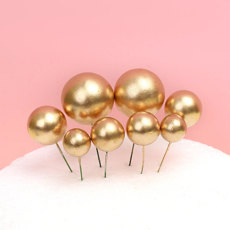 32 шт./компл. топпер для торта красный зеленый золотой жемчужные шары кекса флаг