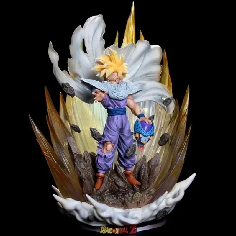 

Dragon Ball Z Action Figure Super Saiyan Son Gohan Model Anime 41cm PVC With Light Effect Collection Desktop Statue Toys Gift