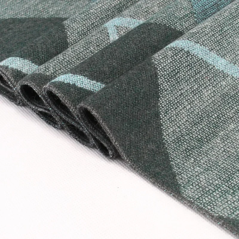 Зимний термошарф в клетку элитный деловой мужской шарф модный шарф.