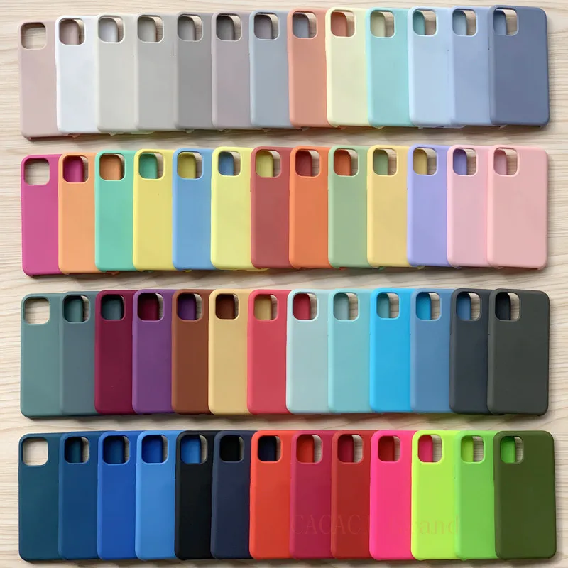 

Silicone phone case for iPhone 13 12 11 Pro Xs Max Silicone Case For iPhone 11 7 8 Plus XR X XS Max 6 6s Cases For iPhone 12 11