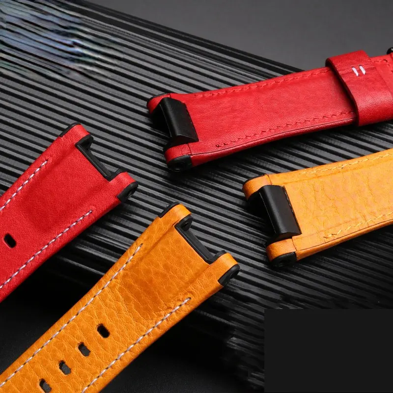 26MM Men's Canvas leather watch strap Suitable for Casio GST-S130/S110/S120/W130l/B100/W300 Series watch accessorie