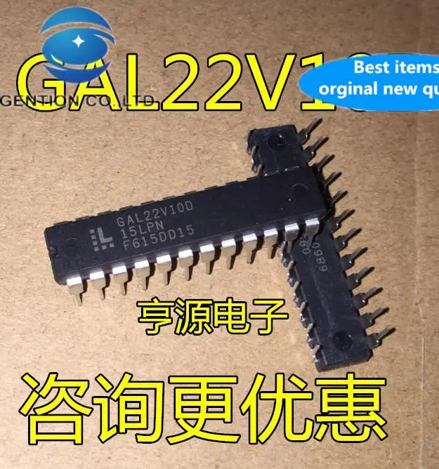 

10pcs 100% orginal new GAL22V10D-15LP GAL22V10D General Field Array