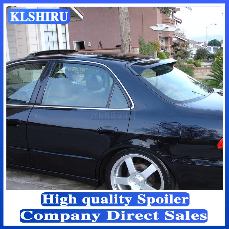

KLSHIRU Car Tail Wing Decoration For Honda Accord 6th 1998 1999 2000 2001 2002 PP Plastic Primer Color Rear Trunk Spoiler