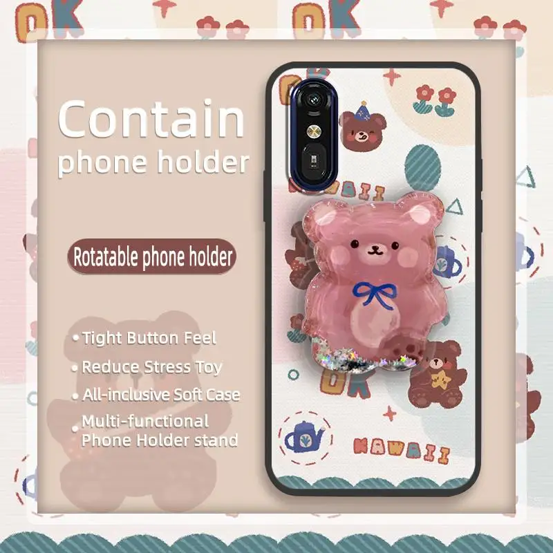 Чехол для телефона из ТПУ с зыбучим песком Fujitsu A401FC/RakuRaku A401FC/MR01