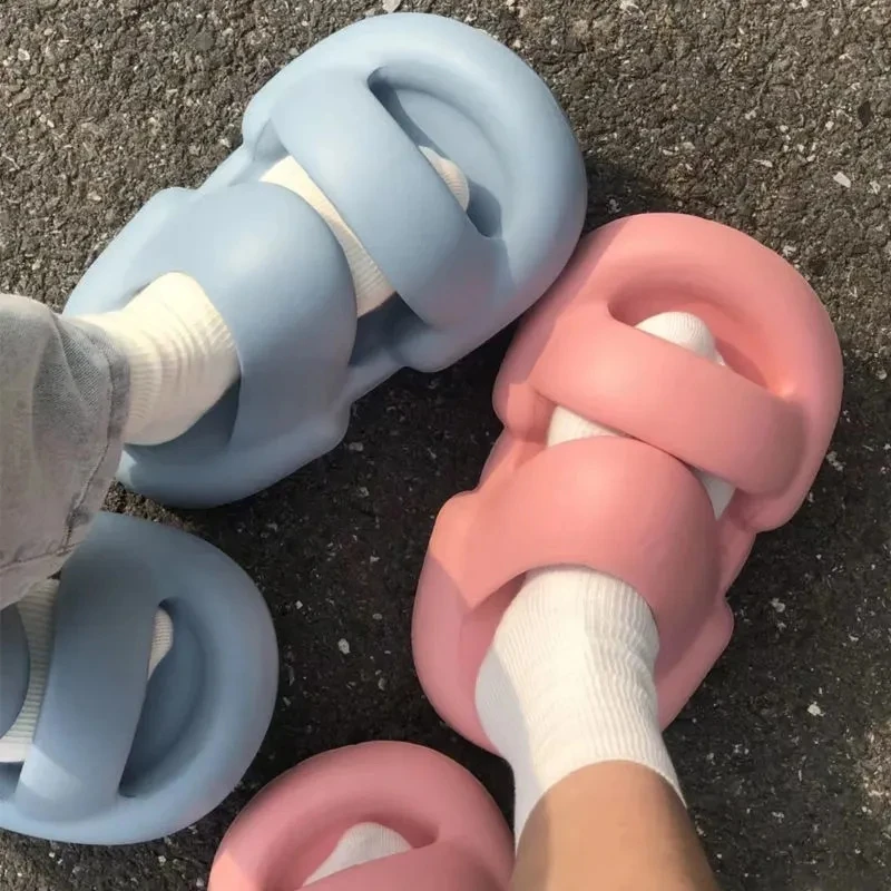 

2022 New Summer Trend Women Slippers EVA Sole Thick Sole Outdoor Slippers Non-slip Home Ladies Platform Woman Shoes Beach Slides