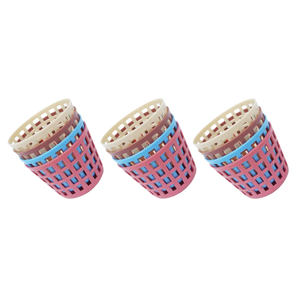 

12 Pcs Miniature Basket Camera Props Toy House Decor Micro Toys Supplies Storage Holder Accessories