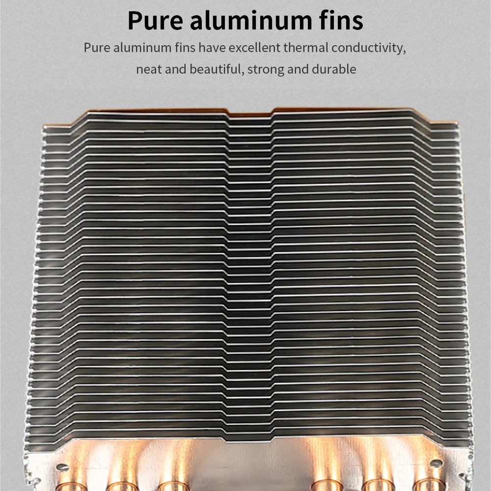 TISHRIC CPU Cooling Fan RGB 6 Heat Pipes 4 Pin PWM Quiet Cooler For Intel LGA 2011 775 1200 1150 1151 1155 AMD AM3 AM4 |