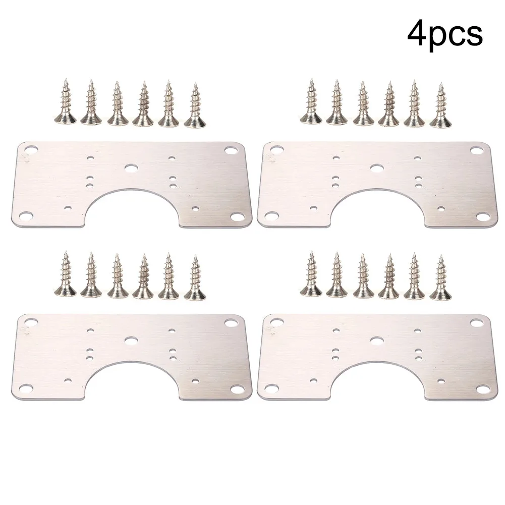 

For Cabinet Hinge Repair Plate Hinge Kitchen Plate Repair Screws Stainless Steel