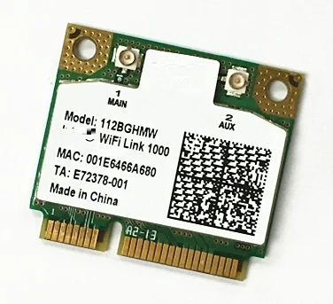Оптовая продажа, новинка для Intel Wireless-N 1000 112BNHMW Half Mini PCI-E 802.11b/g/n, беспроводная карта N1000