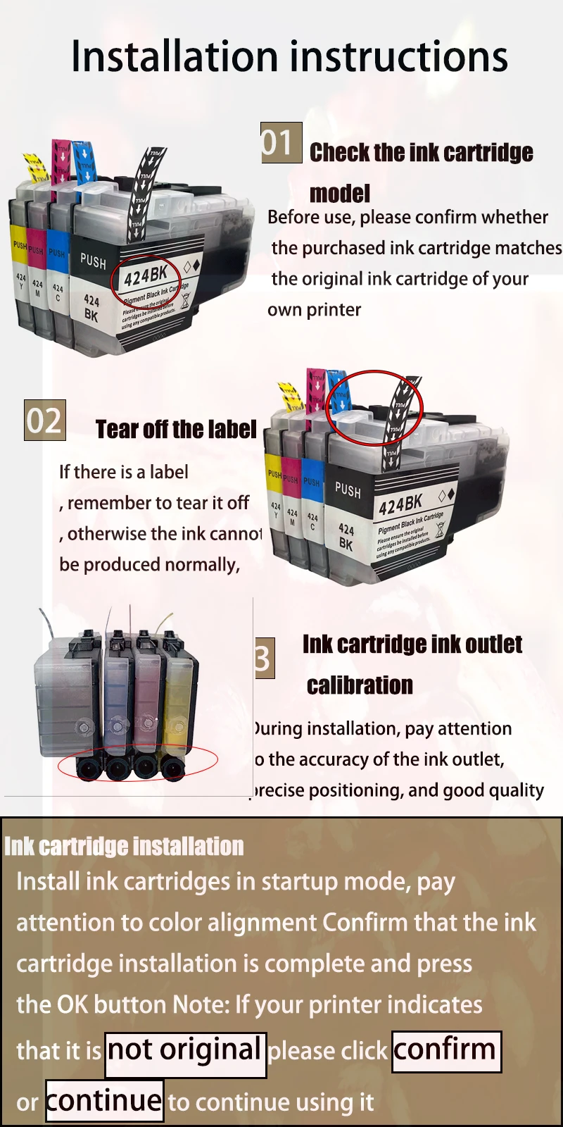 Vilaxh стандартная емкость LC401 401 совместимый чернильный картридж для принтера Brother