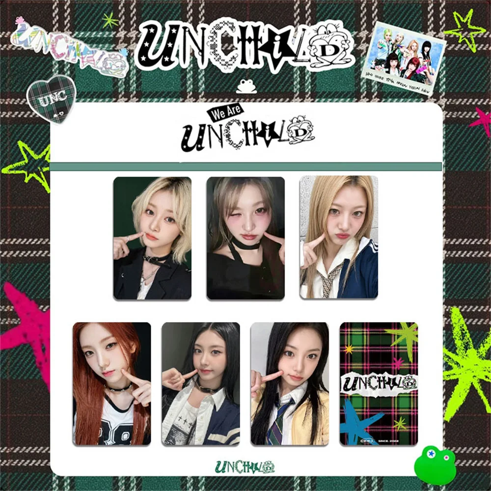 Фото Набор из 6 фотокарточек UNCHILD HD, новый альбом, двусторонние LOMO-карточки UNCHILD, YEEUN HEEKIE TINA AKO EVON HAEUN, открытки, подарок для фанатов №2