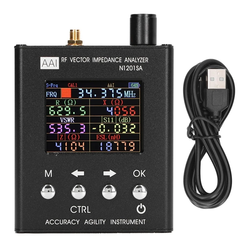Векторный анализатор импеданса функция калибровки зарядки через USB ANT SWR тестер