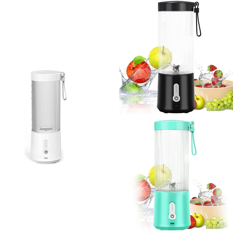 

EAS-Portable Blender, Personal Size Blender For Smoothies And Shakes 16 Oz Juice Mixer USB Rechargeable Blenders