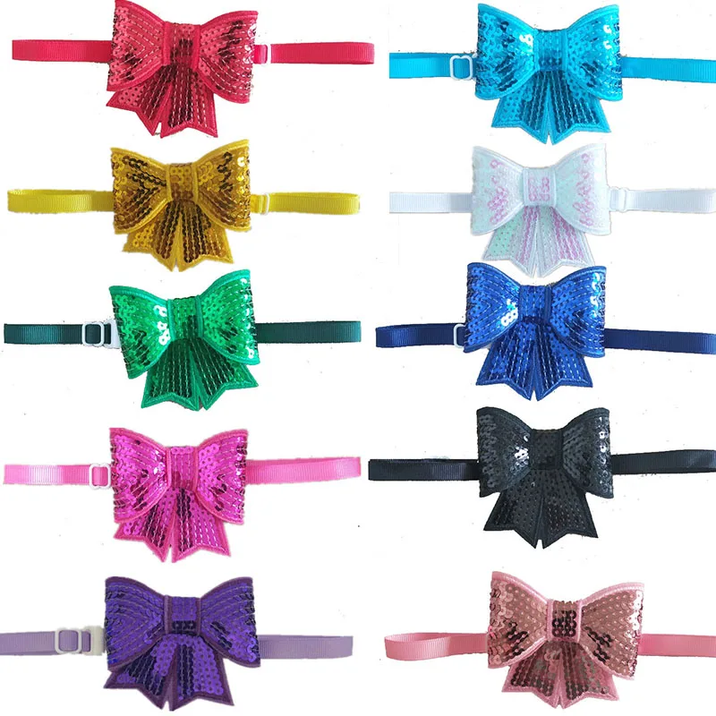 

20pcs Handmade Pet Puppy Dog Cat Bow Tie Adjustable Dog Grooming for Small Medium Dogs Accessories Pet Product