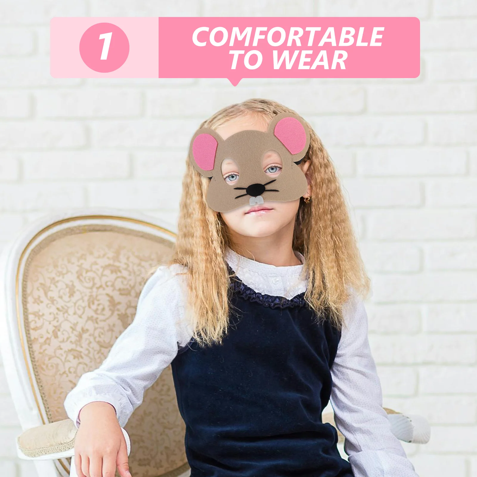 8 шт. классическая фетровая маска с животными детские костюмы на Хэллоуин