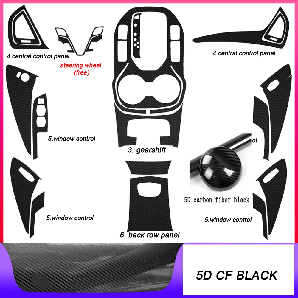 

Автомобильный Стайлинг, новый салон автомобиля из углеродного волокна, центральная консоль, изменение цвета, литые наклейки, наклейки для Hyundai Santa Fe IX45 2013-2018