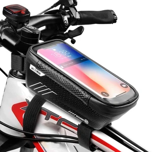 bike bicycle bag waterproof bike phone mount bag front frame top tube handlebar bag with touch screen holder case for bike free global shipping