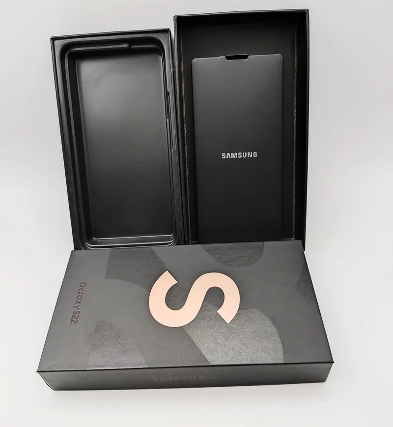 For Galaxy S22 Phone Packaging Box S22+ S22 Ultra OEM Accessories US/EU/UK Adapter Type-C Cable Headset NEW 2022 No Phone in it