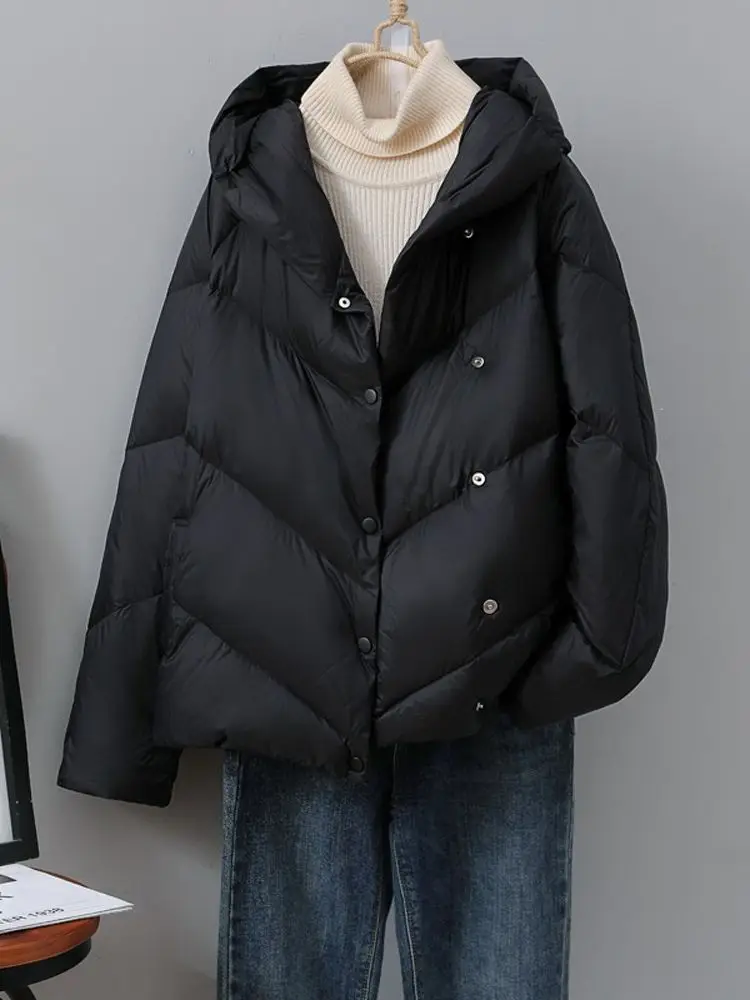 Women Down Jacket New Casual Style White Duck Down Jackets Autumn Winter Coats And Parkas Female Outwear