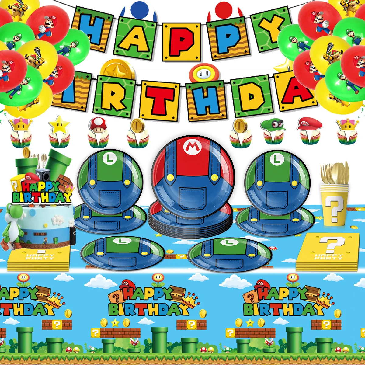 Детская настольная посуда в стиле Марио Брос