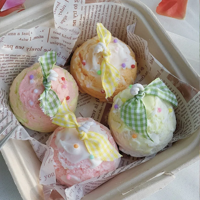 Мороженое торт ароматные свечи соевый воск романтичный праздничный подарок для