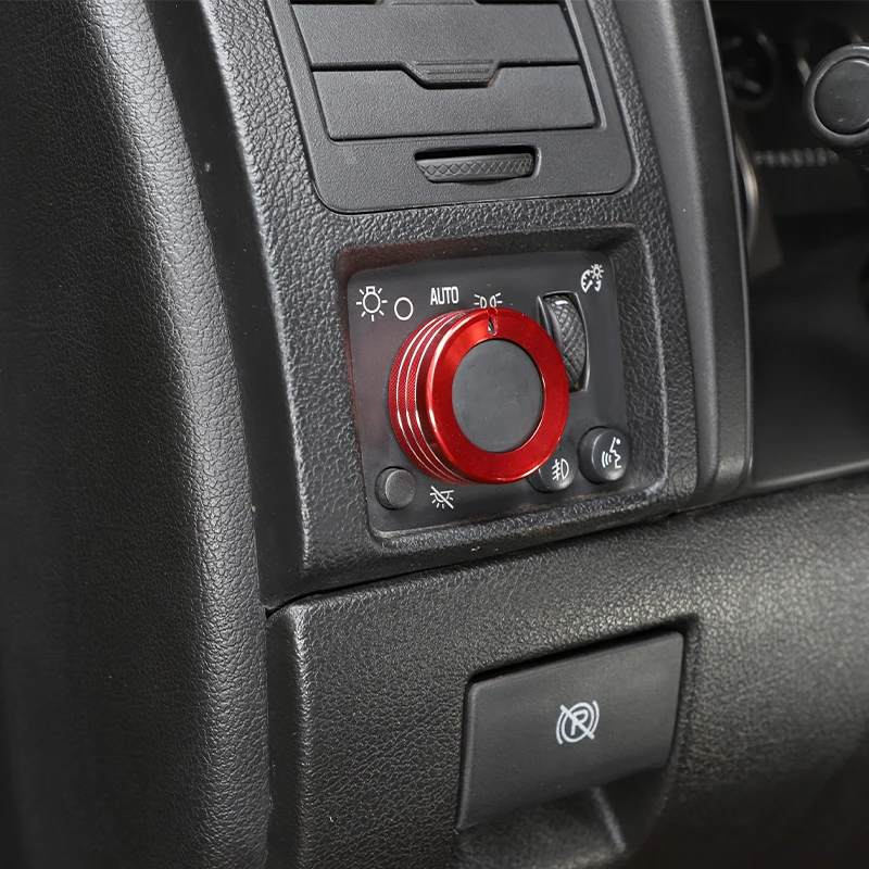 

5PCS Car Interior Central Control Air Conditioner Knob Decoration Ring For Hummer H3 2005-2009 Aluminum Alloy Auto Accessories