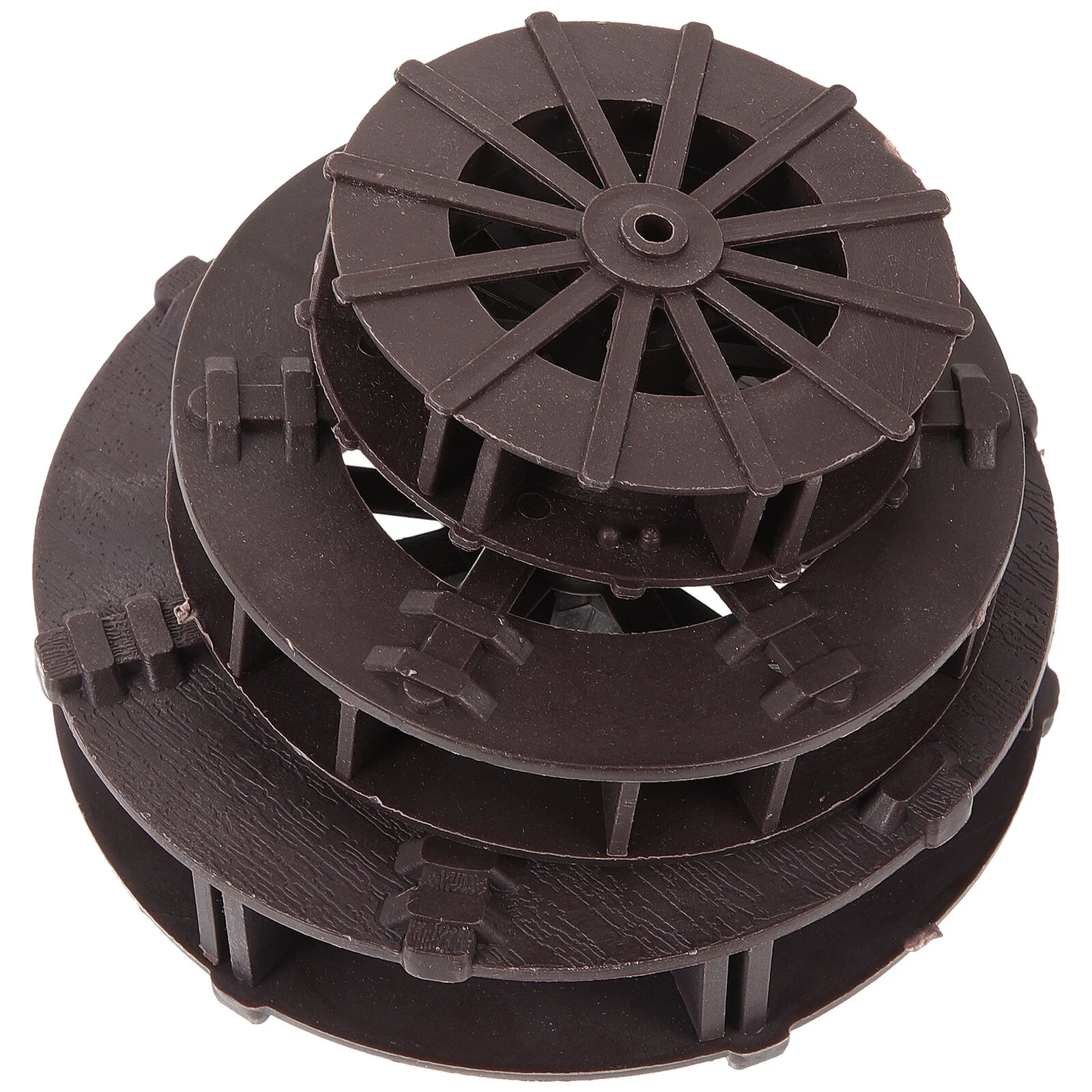 

3 шт. аквариумное украшение, маленькое колесо, украшения для аквариума, мини-ландшафтный пейзаж из ПВХ