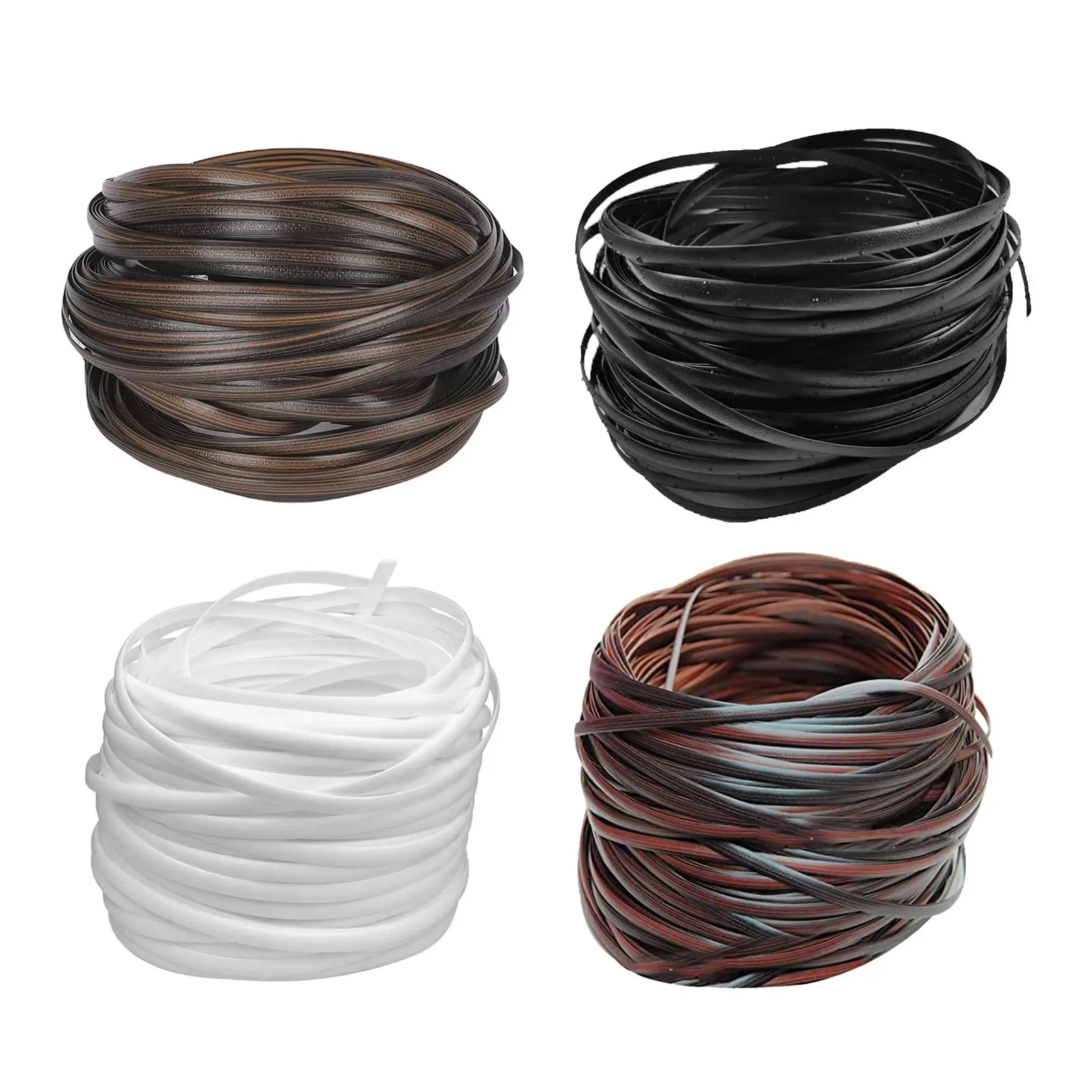 32M imitation flat synthetic rattan 8mm wide weaving materia