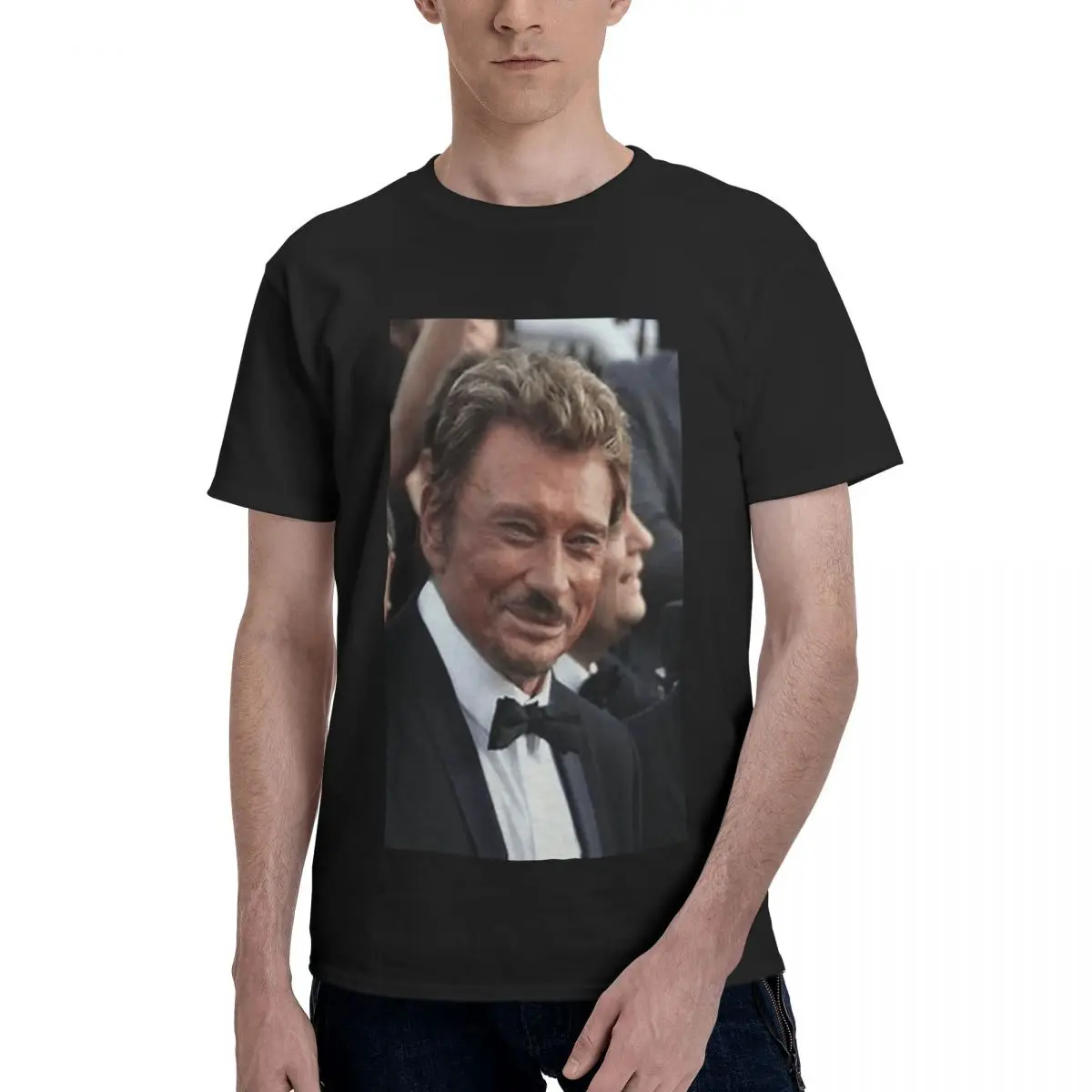 

Anime Johnny And Hallyday Mounted Print Cool Men's Basic Short Sleeve T-Shirt men set R337 Casual Graphic Tees Tops