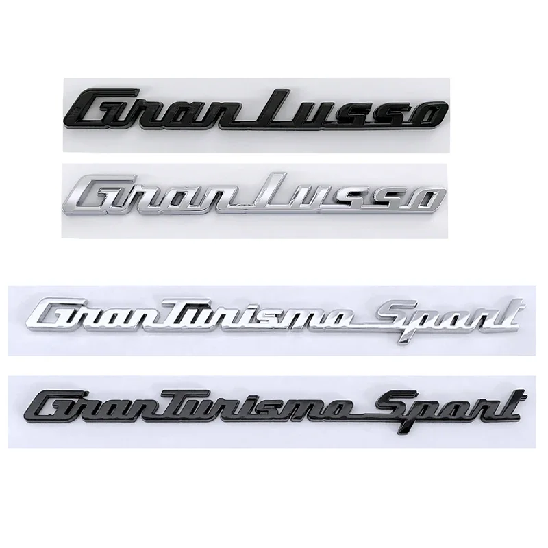 

Автомобильные боковые наклейки из АБС-пластика эмблема наклейки для Maserati GnanTunismo Spont Логотип задний багажник Письмо значок автостайлинг аксессуары