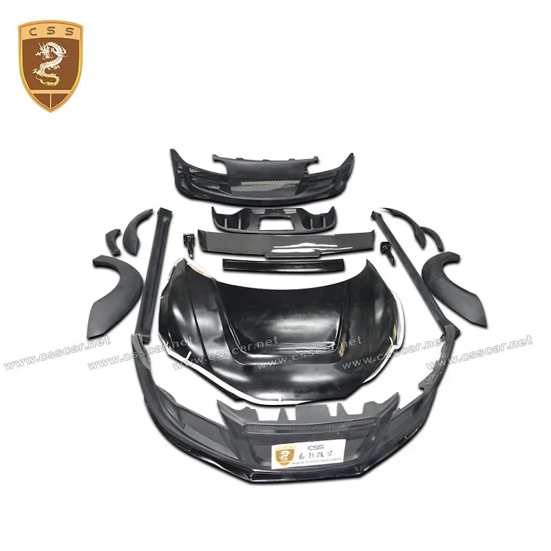 Горячая продажа R8 PPI карбоновый спойлер двигателя комплект корпуса