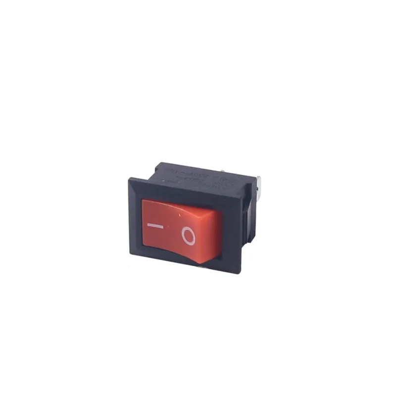 Маленькая черная красная белая 10*15 мм SPST 2PIN ON/OFF Лодка кулисный переключатель