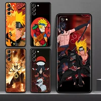 Hot Sale Cover For Samsung Galaxy S20 S21 Ultra S10 Plus S10e Mobile Cases Black Shell Naruto Naruto Cartoon