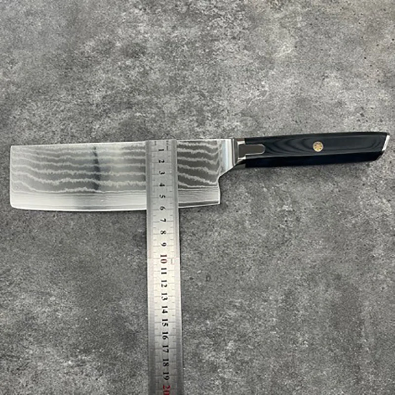 Рукоятка ножи накири G10 67 слоев лезвие из дамасской стали острые повары Мясницкий
