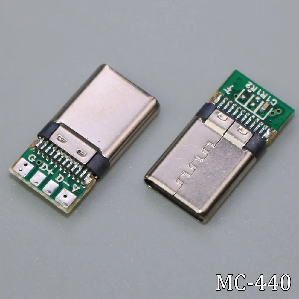 1 шт. USB 3.1 Тип C разъем 24 контакта штекер/гнездо адаптер розетка для припоя провода