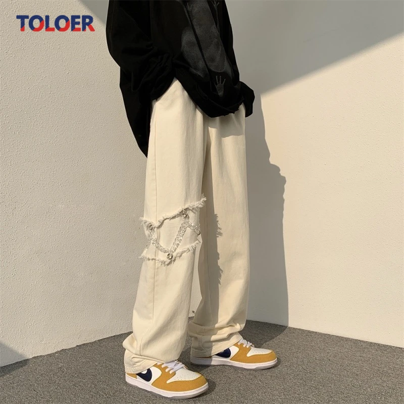 

Casual Pants Men's Spring Design Sense Niche Straight Wide-leg Pants Spring And Autumn High Street Ins Tide Brand Sports Pants