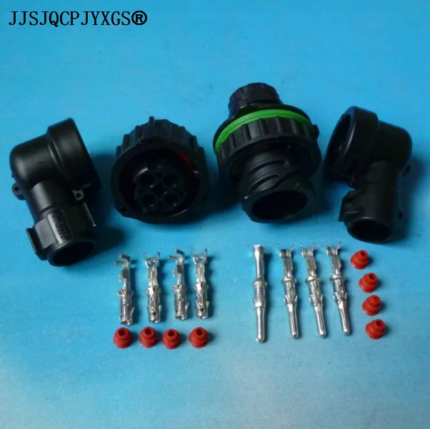 

JJSJQCPJYXGS 4 pin auto electrical wire harness male female connectors with relevant 4P terminals