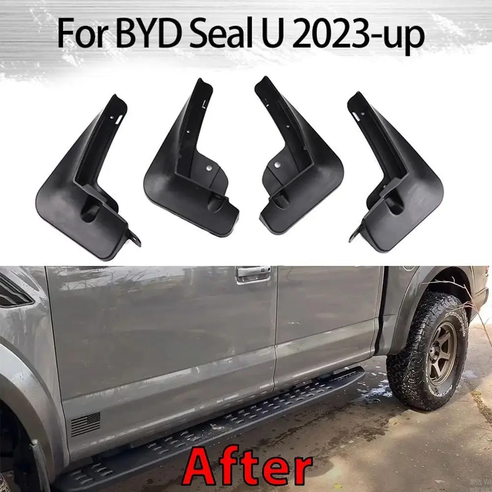 

4PCS Front Rear Mudflaps Mud Flap Replacement Splash Protector Fender For BYD Song Plus Champion Edition Seal U EV DMI 2023