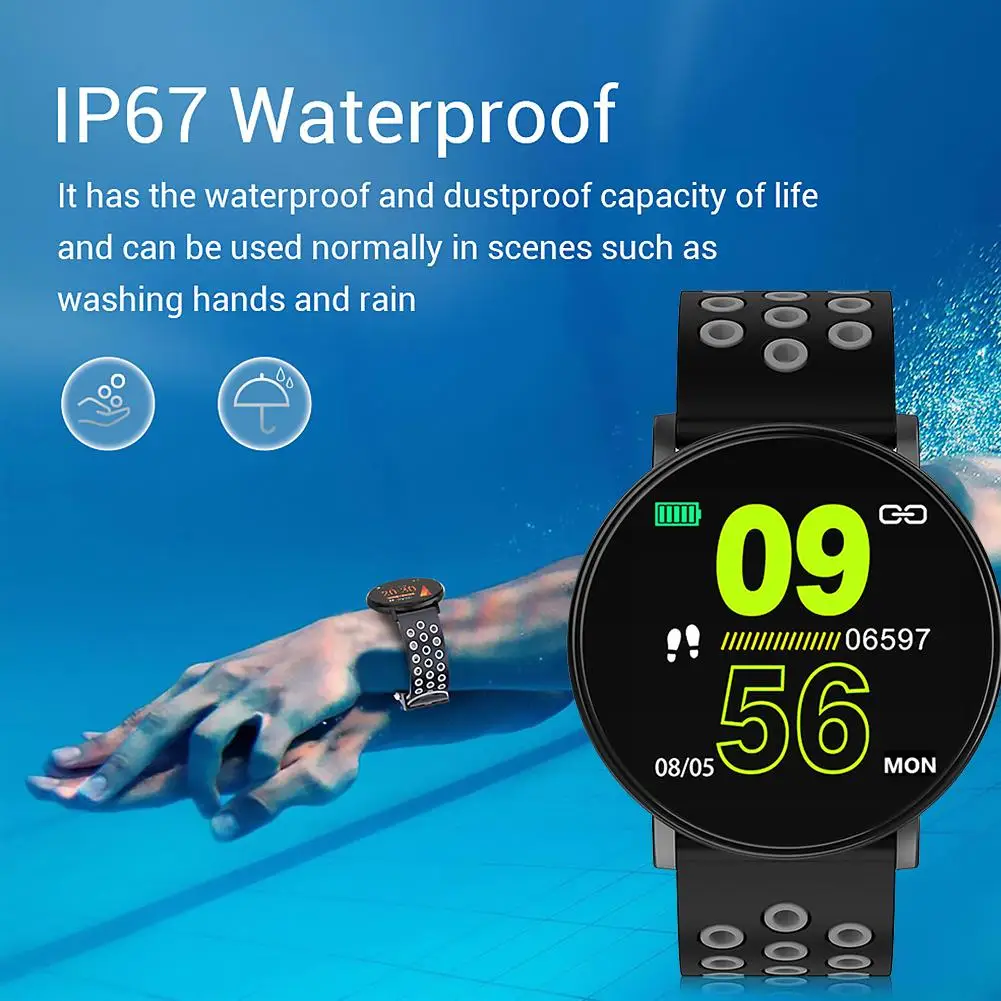 

Hot Sale Wristbands Classic Delicate W8S Color Screen Intelligent Sports Bracelet Heart Rate Monitor Fitness Tracker