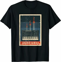 vintage synthesizer analog ussr t shirt funny premium cotton short sleeve o neck mens t shirt size s 3xl