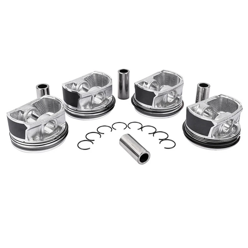 4Pcs New Pistons &amp Ring Set 11257566019 For MINI R55-R61 N14 TURBO Cooper Countryman 06-16 Engine Spare Parts