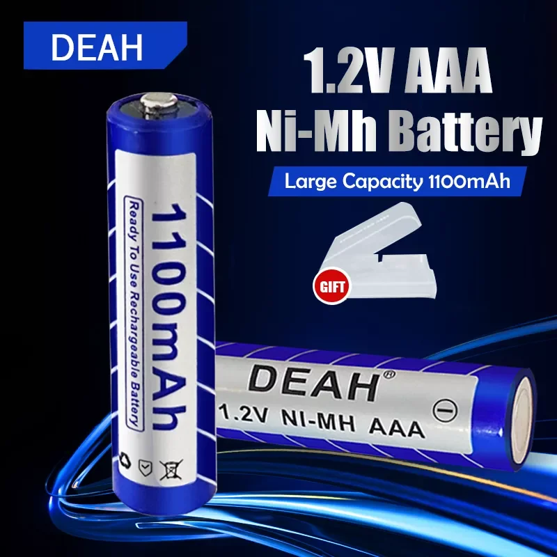 

1-4PCS DEAH 1.2V 1100mAh Ni-MH AAA Battery For Camera Toys Remote Control Flashligh Clock AAA Pre-charged Rechargeable Batteries