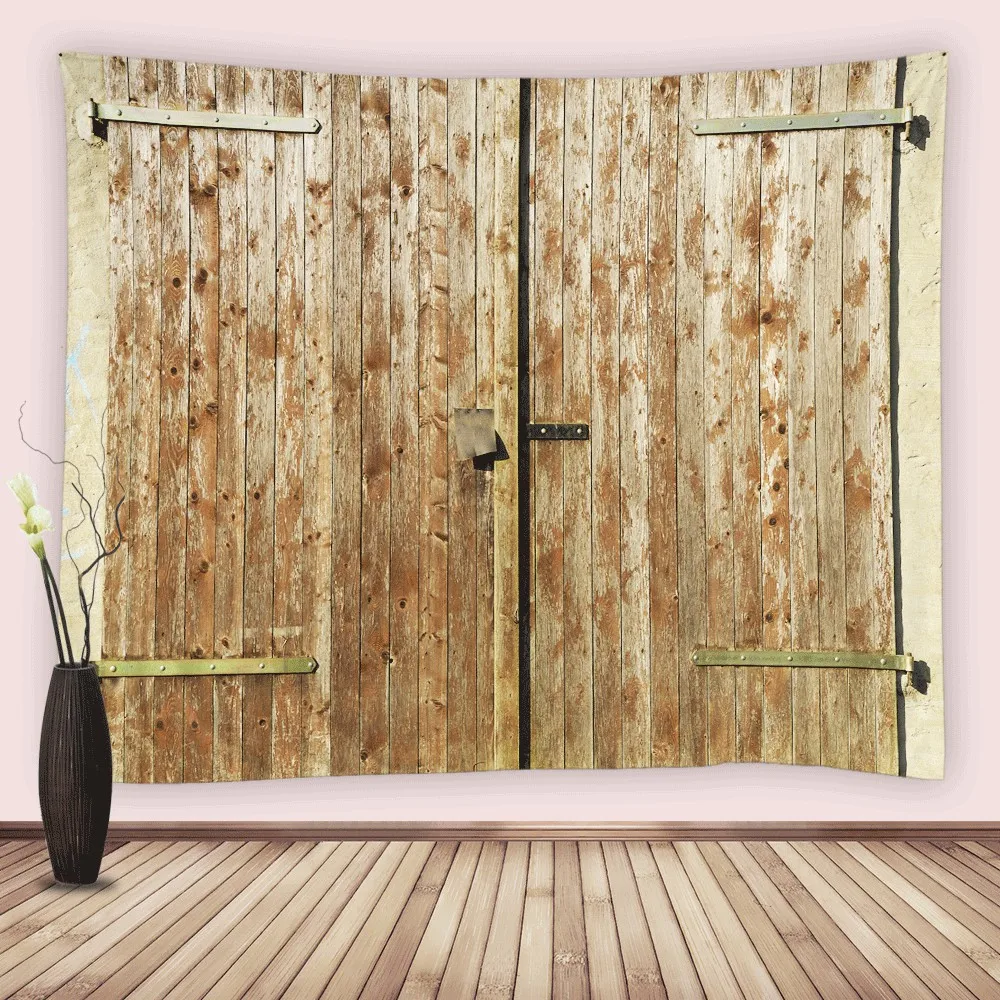 Винтажный гобелен для двери сарая