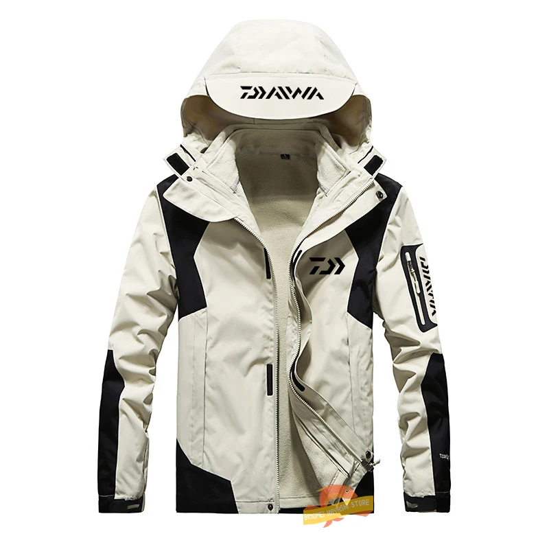 

Мужская зимняя флисовая утепленная теплая рыболовная куртка Daiwa, уличное ветрозащитное водонепроницаемое пальто для походов и кемпинга, куртка для велоспорта и рыбалки